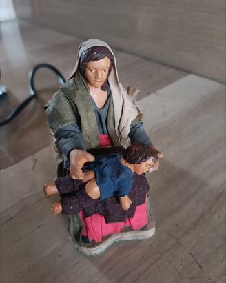 Statua Pastore in movimento presepe napoletano