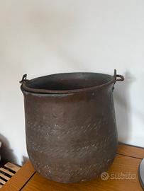 Paiolo antico in rame