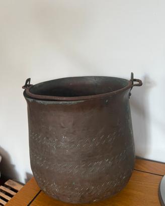Paiolo antico in rame