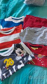 set maglie cotone 3 anni