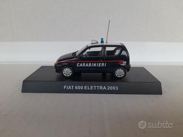 MODELLO FIAT 600 ELETTRA CARABINIERI DEA IN TECA