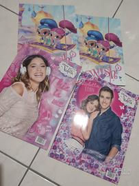 4 pz Carpette con elastico Violetta Shimmer Shine