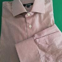 Camicia Trussardi Action Uomo Righe Rosse Bianche