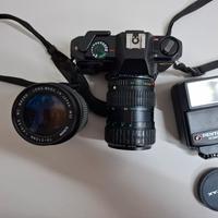 Pentax P30 con accessori