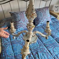 Lampadario Capodimonte più due applique