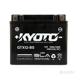 BATTERIA KYOTO GTX12-BS AGM 12V 10AH CCA 130 PER M