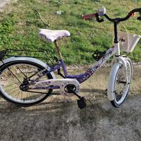 Bici floreale e colori bianco e viola 20
