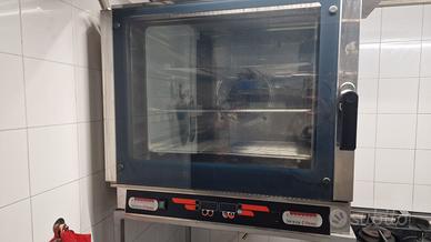 Forno ventilato 6 teglie e pentola gas brasiera