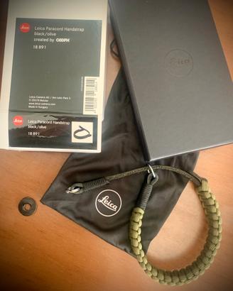 Leica Paracord Handstrap (Nero/Olive) - Cod. 18891