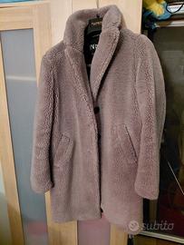 Cappotto Teddy Zara - Color Malva/Taupe - Taglia S