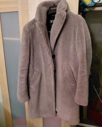 Cappotto Teddy Zara - Color Malva/Taupe - Taglia S