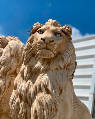 Statue da giardino - Statue in cemento Leoni