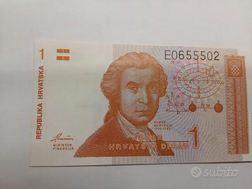 Banconote 1 dinar croazia