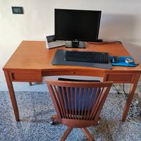 scrivania caligaris con sedia regolabile