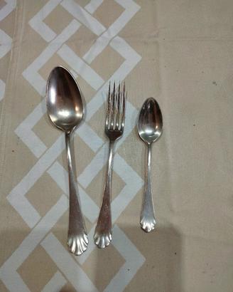 set forchette, cucchiaio, cucchiaino da caffè 
