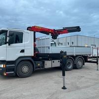 Scania G450 Euro 6 Gru + Ribaltabile trilaterale