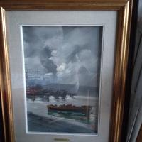 quadro barche famoso pittore G. De Lillis 