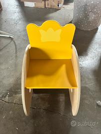 Sedia a dondolo legno Trudi