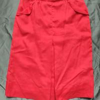 Gonna vintage anni 70/80 lino misto seta tg.46