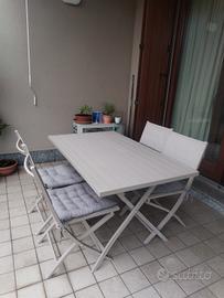 Tavolo da giardino Alabama Cosma+ 4 sedie