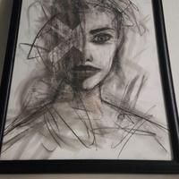 Disegni a carboncino originali – volti espressivi