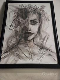 Disegni a carboncino originali – volti espressivi