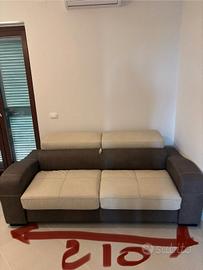 divano letto pelle martellata antigraffio 