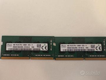 Ram portatile DDR4 2666Mhz  8gb