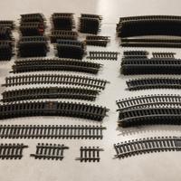 Lotto 174 binari curve Lima Jouef trenino H0 1/87