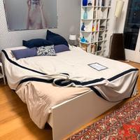 Letto matrimoniale Ikea con 2dmaterassi lattice