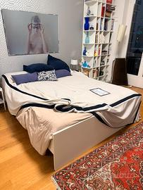 Letto matrimoniale Ikea con 2dmaterassi lattice