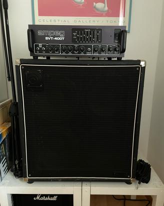 Testata Ampeg SVT400T  + cassa SVT400HEN