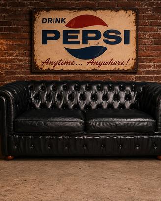 Divano letto Chester Chesterfield vera pelle uk
