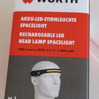 Lampada Wurth a led ricaricabile da testa 