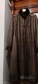 Cappotto in pelle di Capra,pelliccia interna