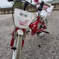 Bici bambina da 2 anni in su completa di rotelle