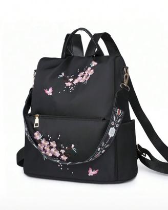 Borsa a tracolla con fiori