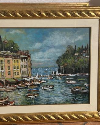 Quadro serigrafia Gonzaga “ la baia di Portofino “