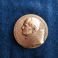 Medaglia Papa Giovanni Paolo II placcata oro