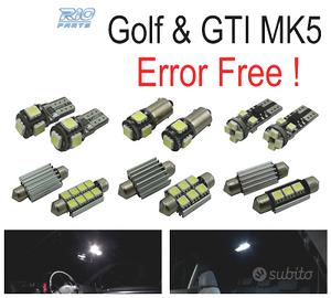 KIT 13 LAMPADE LED INTERNE PER VOLKSWAGEN VW GTI G