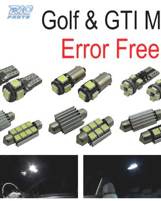 KIT 13 LAMPADE LED INTERNE PER VOLKSWAGEN VW GTI G