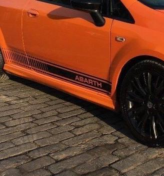 MINIGONNE IN PLASTICA (ABS ) NERO OPACO X FIAT GRA
