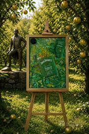 Quadro con bottiglia di Jack Daniel's