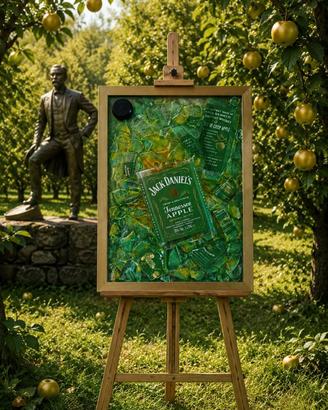 Quadro con bottiglia di Jack Daniel's