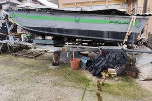 Barca alluminio e carrello