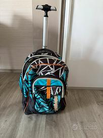 Zaino trolley SEVEN scuola o viaggio azzurro/nero