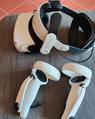 Meta Quest 2 128 Gb + BOBOVR M2 Pro + custodia