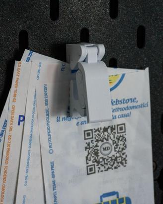 Clip Porta Fogli per Pannello IKEA Skadis