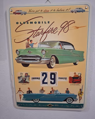 Calendario perpetuo Oldsmobile Starfire 