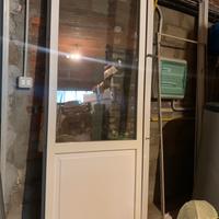 Porta finestra PVC bianco massa